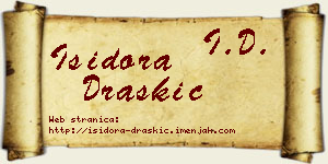 Isidora Draškić vizit kartica